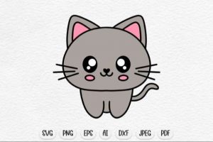15032024CF21.jpg Cute Cat SVG Design, Baby Animal Svg