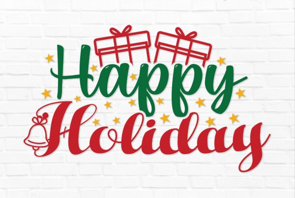 Happy Holiday SVG, Christmas SVG
