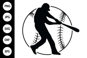 15032024CF50.jpg Baseball Player with Baseball SVG