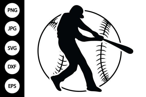 15032024CF50.jpg Baseball Player with Baseball SVG