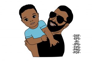 15032024CF76.jpg Fathers Day Svg, Afro Boy Svg, Dad Svg