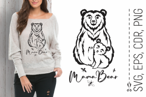 15032024CF86.png Mama Bear and Cub | Mothers Day SVG