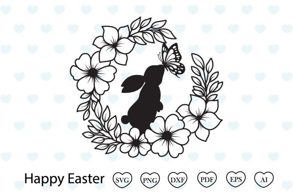 15032024CF93.jpg Floral Bunny Svg Easter Svg
