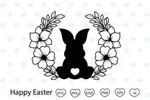 15032024CF96.jpg Floral Bunny Svg Easter Svg