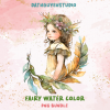 Little Fairy Watercolor Clipart Bundle
