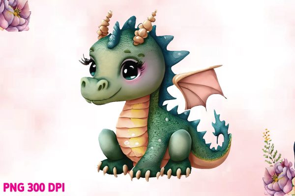 Cute Baby Dragon Sublimation Bundle