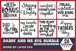 4042023CF147.jpg Daddy and Me SVG Bundle