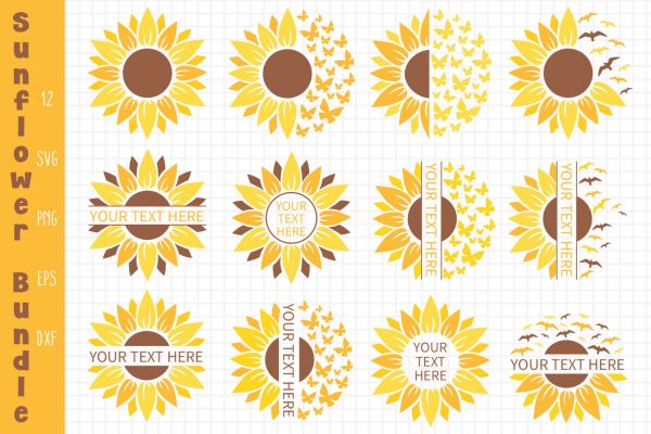 4042023CF52.jpg Sunflower Bundle Svg, Sunflowers Svg