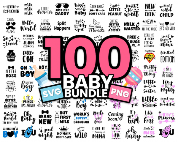 4042023CF73.png Baby SVG Bundle, Onesie svg, 1OO Baby onesie svg